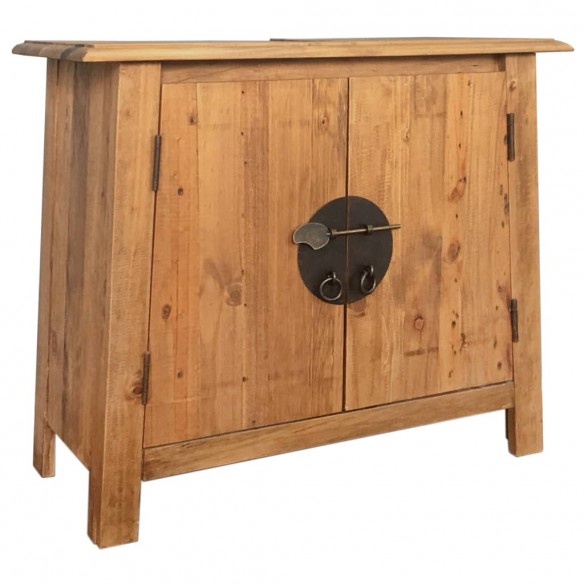 Meuble-lavabo de salle de bains pin massif 70x32x63 cm