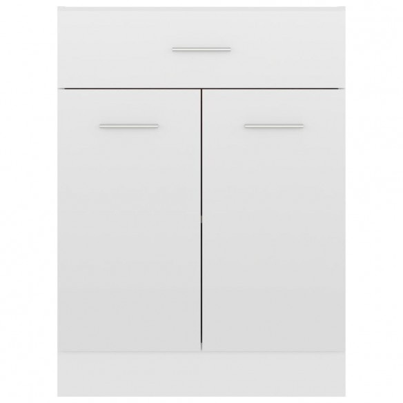 Armoire de plancher Blanc brillant 60x46x81,5 cm Aggloméré