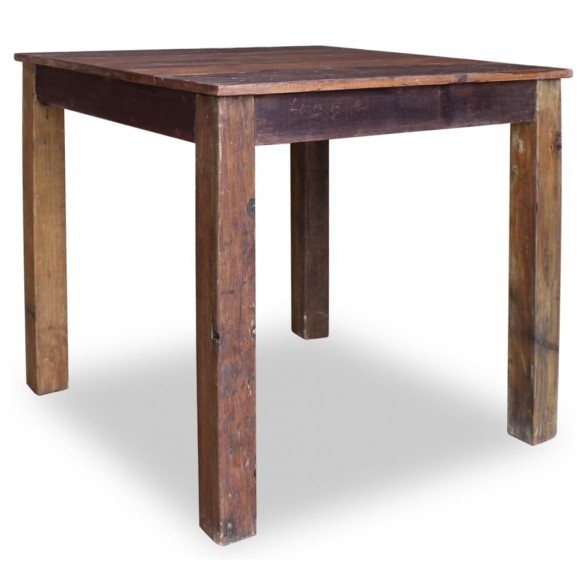 Table de salle à manger Bois de récupération massif 82x80x76 cm