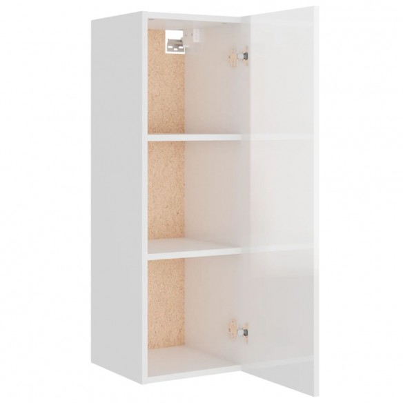 Ensemble de meubles TV 4 pcs Blanc brillant Bois d'ingénierie