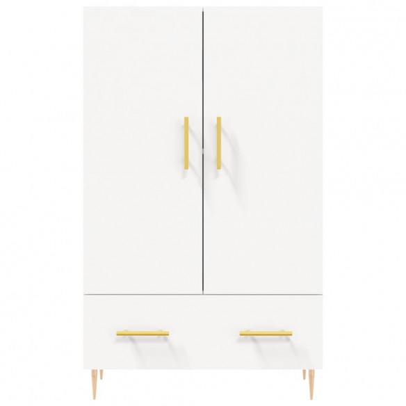 Buffet haut blanc 69,5x31x115 cm bois d'ingénierie