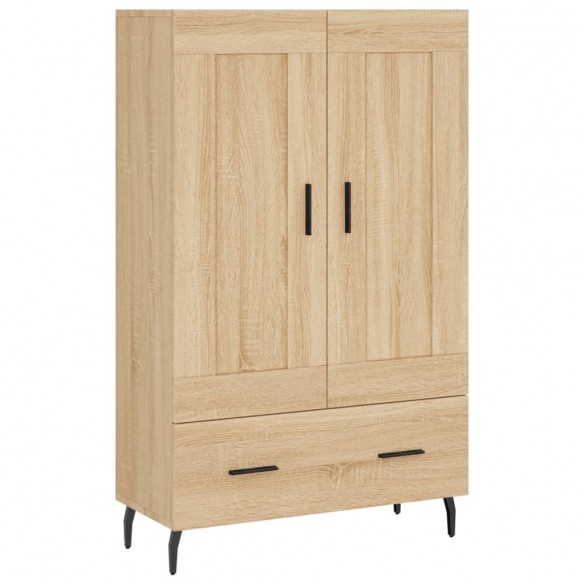 Buffet haut chêne sonoma 69,5x31x115 cm bois d'ingénierie