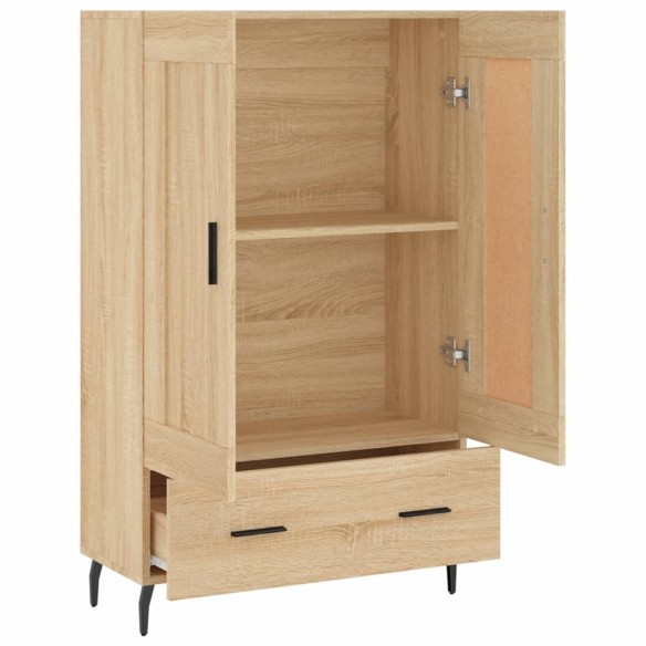 Buffet haut chêne sonoma 69,5x31x115 cm bois d'ingénierie