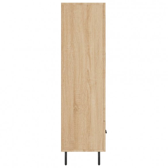 Buffet haut chêne sonoma 69,5x31x115 cm bois d'ingénierie