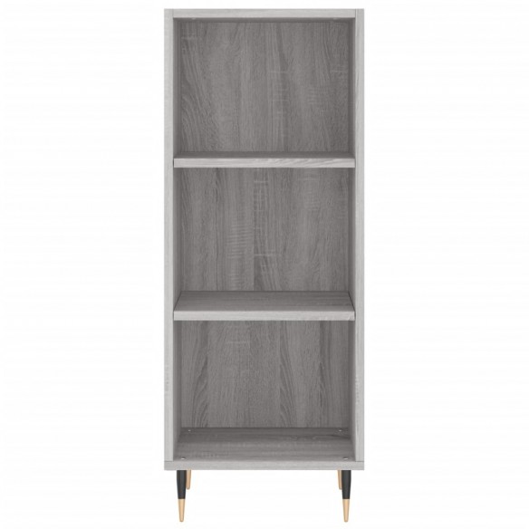 Buffet haut Sonoma gris 34,5x34x180 cm Bois d'ingénierie