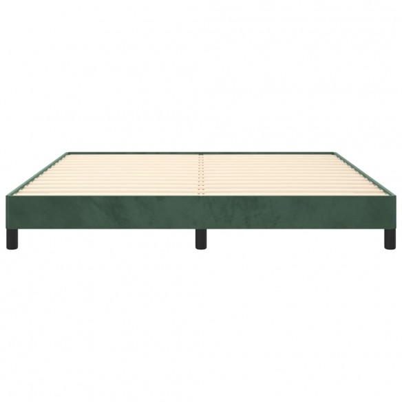 Cadre de lit Vert foncé 180x200 cm Velours