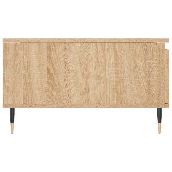 Table basse chêne sonoma 90x60x35 cm bois d'ingénierie