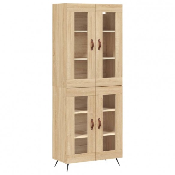 Buffet haut Chêne sonoma 69,5x34x180 cm Bois d'ingénierie