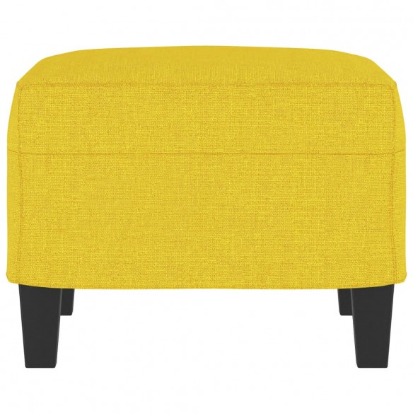 Repose-pied Jaune clair 60x50x41 cm Tissu