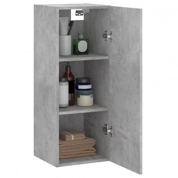 Armoire murale gris béton 34,5x34x90 cm