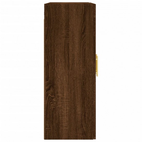 Armoires murales 2 pcs chêne marron bois d'ingénierie