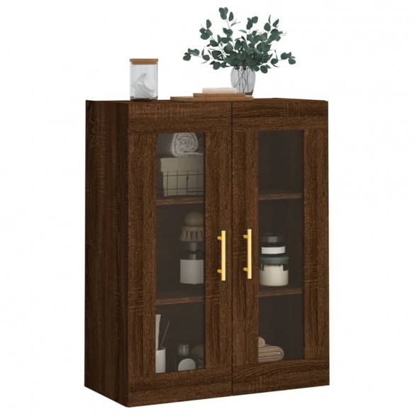 Armoire murale chêne marron 69,5x34x90 cm