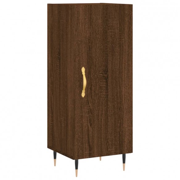 Buffet haut Chêne marron 34,5x34x180 cm Bois d'ingénierie