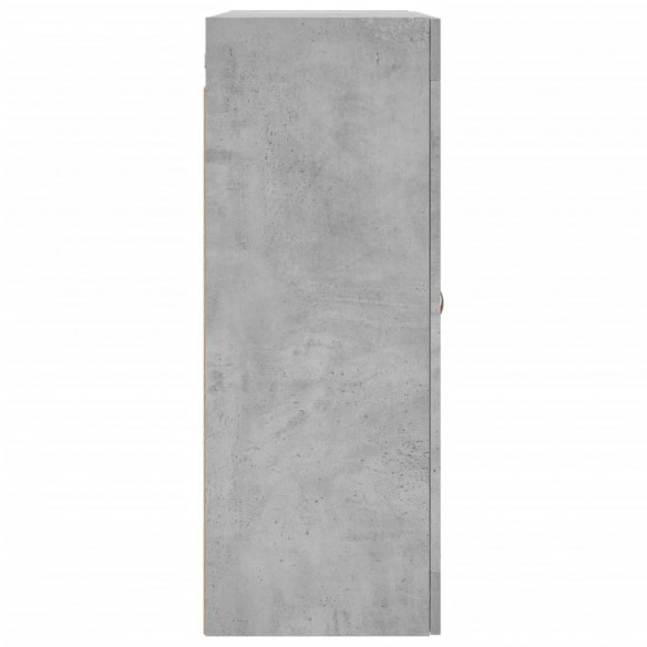 Armoires murales 2 pcs gris béton bois d'ingénierie