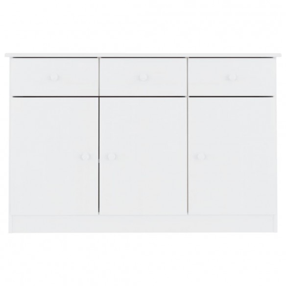 Buffet ALTA blanc 112x35x73 cm bois massif de pin