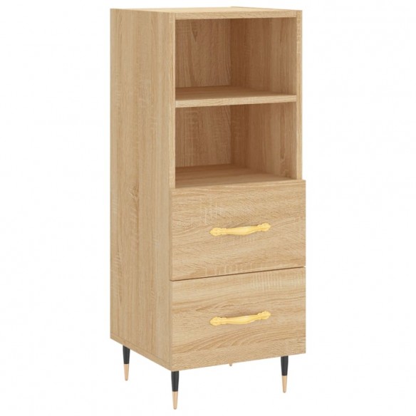 Buffet haut Chêne sonoma 34,5x34x180 cm Bois d'ingénierie