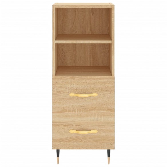 Buffet haut Chêne sonoma 34,5x34x180 cm Bois d'ingénierie