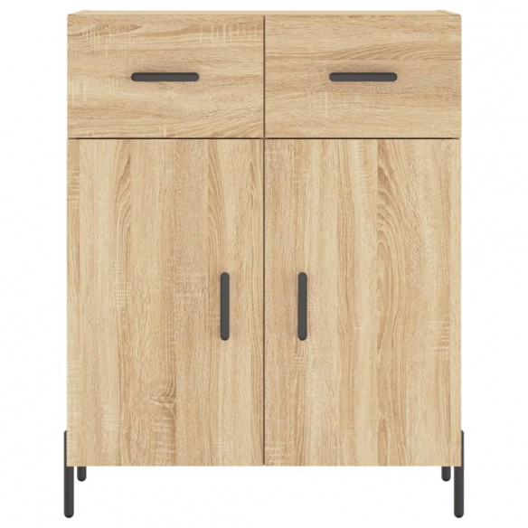 Buffet haut Chêne sonoma 69,5x34x180 cm Bois d'ingénierie