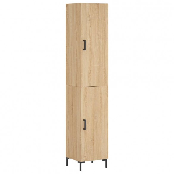 Buffet haut Chêne sonoma 34,5x34x180 cm Bois d'ingénierie