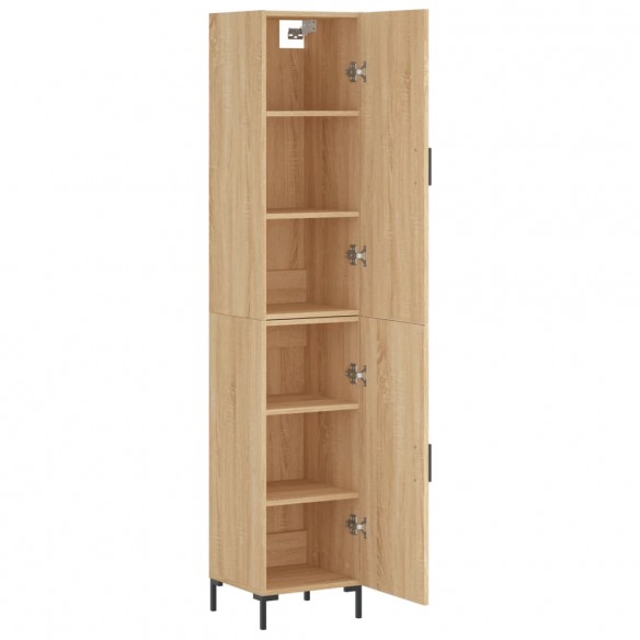 Buffet haut Chêne sonoma 34,5x34x180 cm Bois d'ingénierie