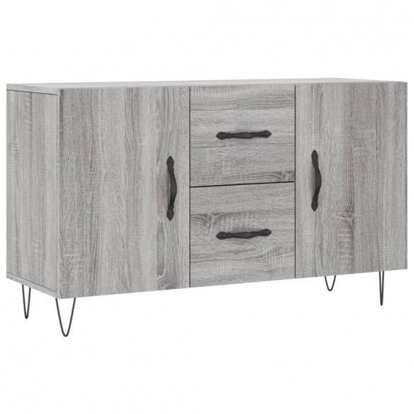 Buffet sonoma gris 100x36x60 cm bois d'ingénierie