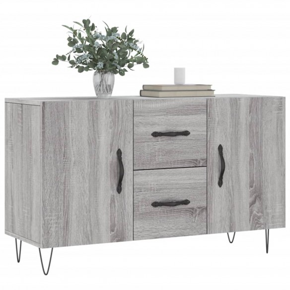 Buffet sonoma gris 100x36x60 cm bois d'ingénierie