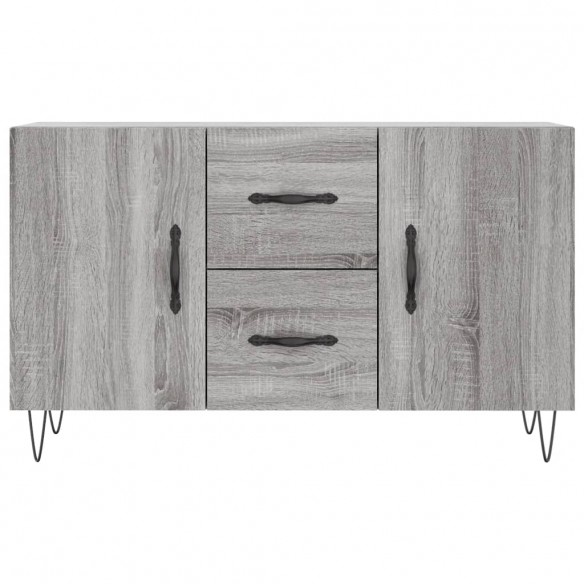 Buffet sonoma gris 100x36x60 cm bois d'ingénierie