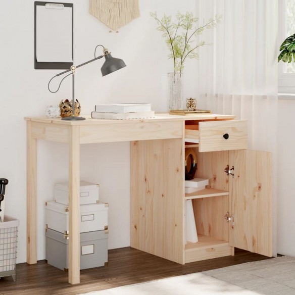 Bureau 100x50x75 cm Bois massif de pin