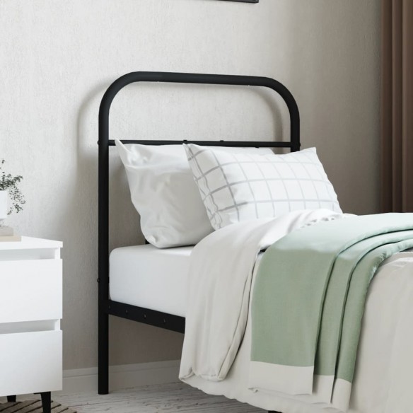 Tête de lit métal noir 75 cm