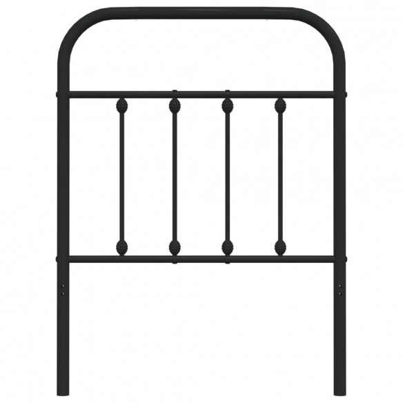 Tête de lit métal noir 75 cm
