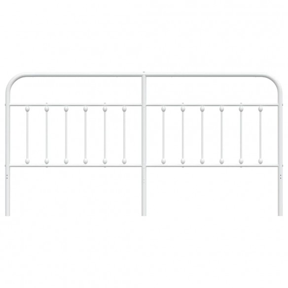 Tête de lit métal blanc 200 cm