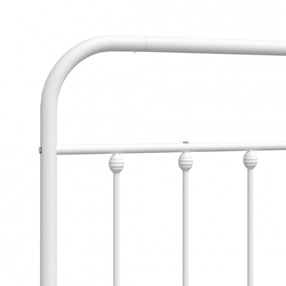 Tête de lit métal blanc 200 cm