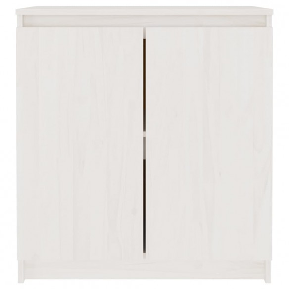 Armoire latérale blanc 60x36x65 cm bois de pin massif