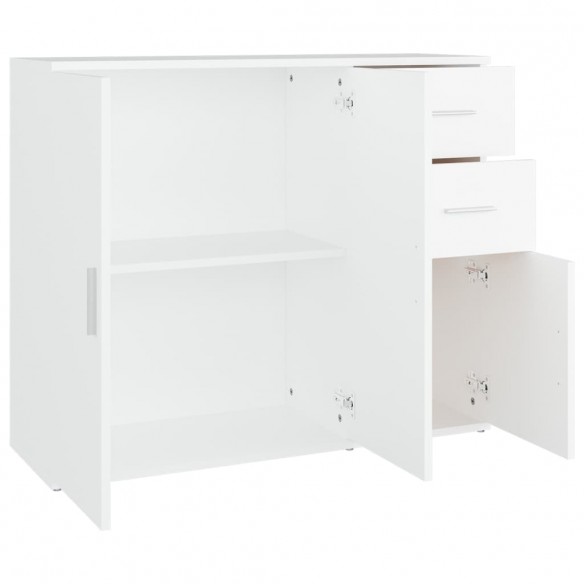 Buffet Blanc 91x29,5x75 cm Bois d'ingénierie