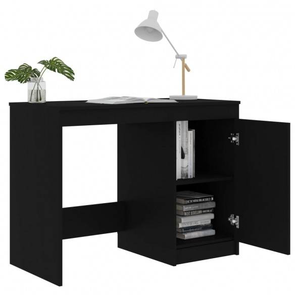 Bureau Noir 100x50x76 cm Aggloméré