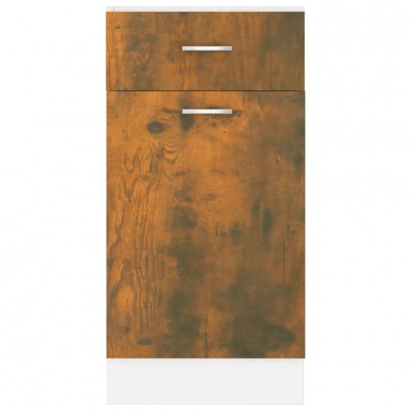 Armoire de plancher à tiroir Chêne fumé 40x46x81,5 cm Bois