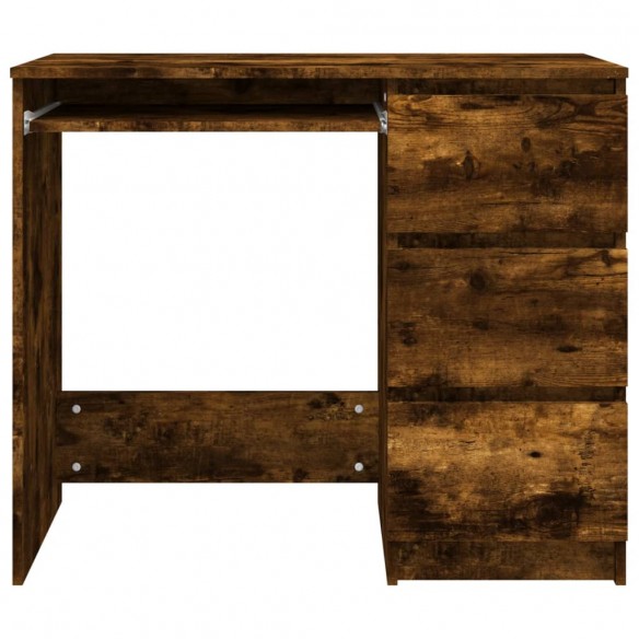 Bureau Chêne fumé 90x45x76 cm Bois d'ingénierie