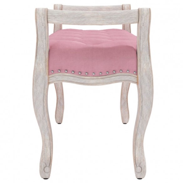 Banc Rose 80x45x60 cm Velours