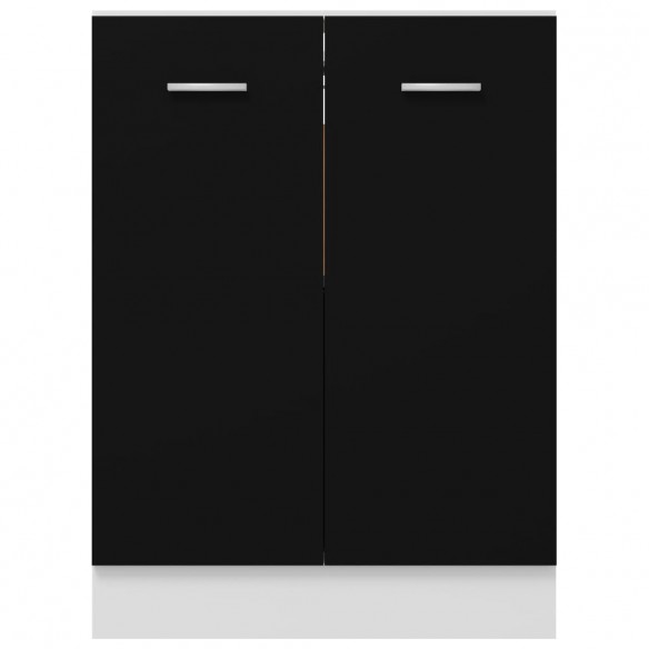 Armoire de plancher Noir 60x46x81,5 cm Aggloméré