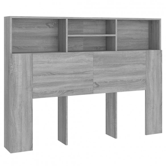 Armoire de tête de lit Sonoma gris 140x19x103,5 cm