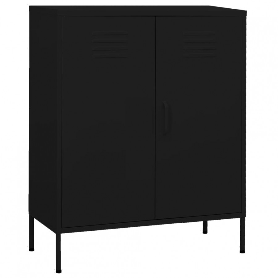 Armoire de rangement Noir 80x35x101,5 cm Acier