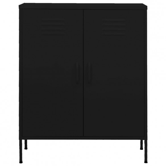 Armoire de rangement Noir 80x35x101,5 cm Acier