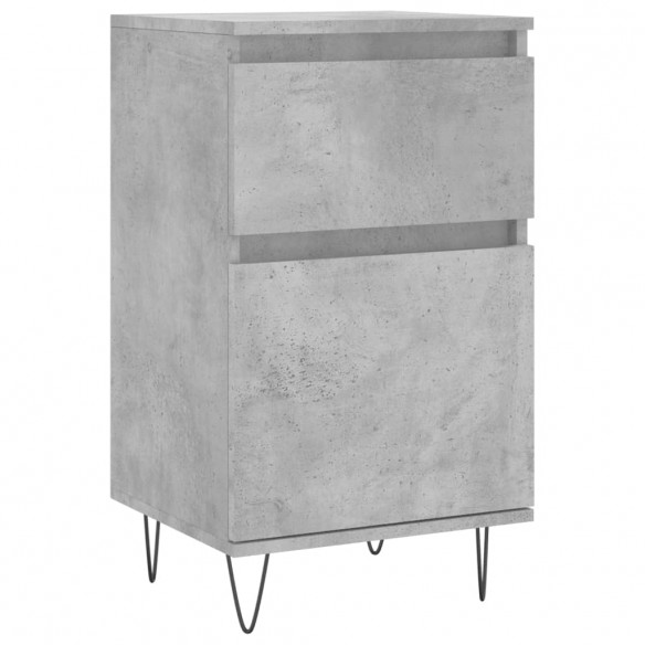 Buffet gris béton 40x35x70 cm bois d'ingénierie