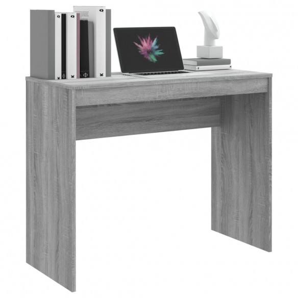 Bureau Sonoma gris 90x40x72 cm Bois d'ingénierie