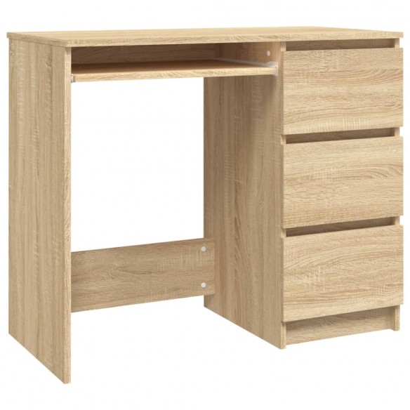 Bureau Chêne sonoma 90x45x76 cm Aggloméré