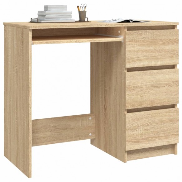 Bureau Chêne sonoma 90x45x76 cm Aggloméré