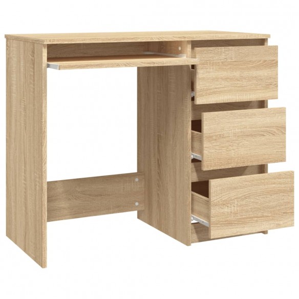 Bureau Chêne sonoma 90x45x76 cm Aggloméré