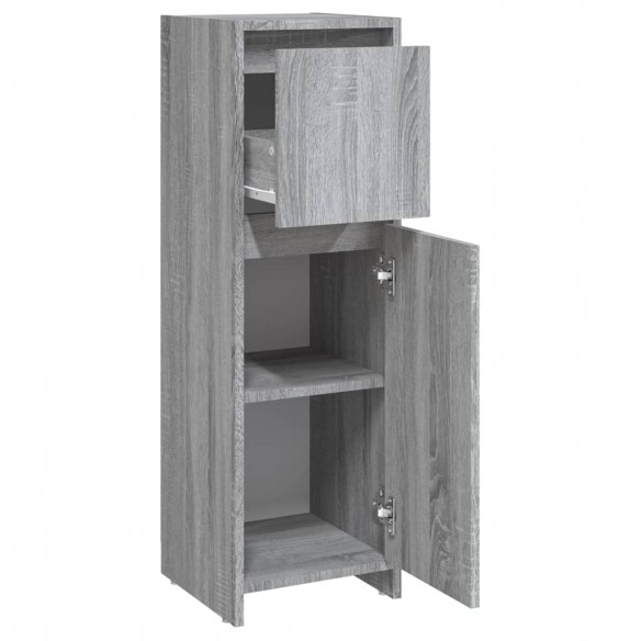 Armoire de bain Sonoma gris 30x30x95 cm Bois d'ingénierie