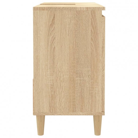 Armoire salle de bain chêne sonoma 65x33x60 cm