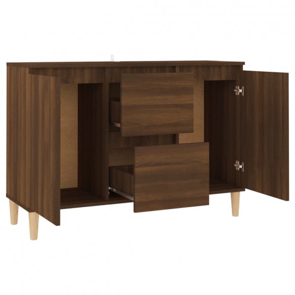 Buffet Chêne marron 103,5x35x70 cm Bois d'ingénierie